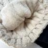 Autumn And Winter Women'S Warm Knitted Hat Fashionable And Versatile Wool And Velvet Thickened Hat Outdoor Cold-Proof Hat