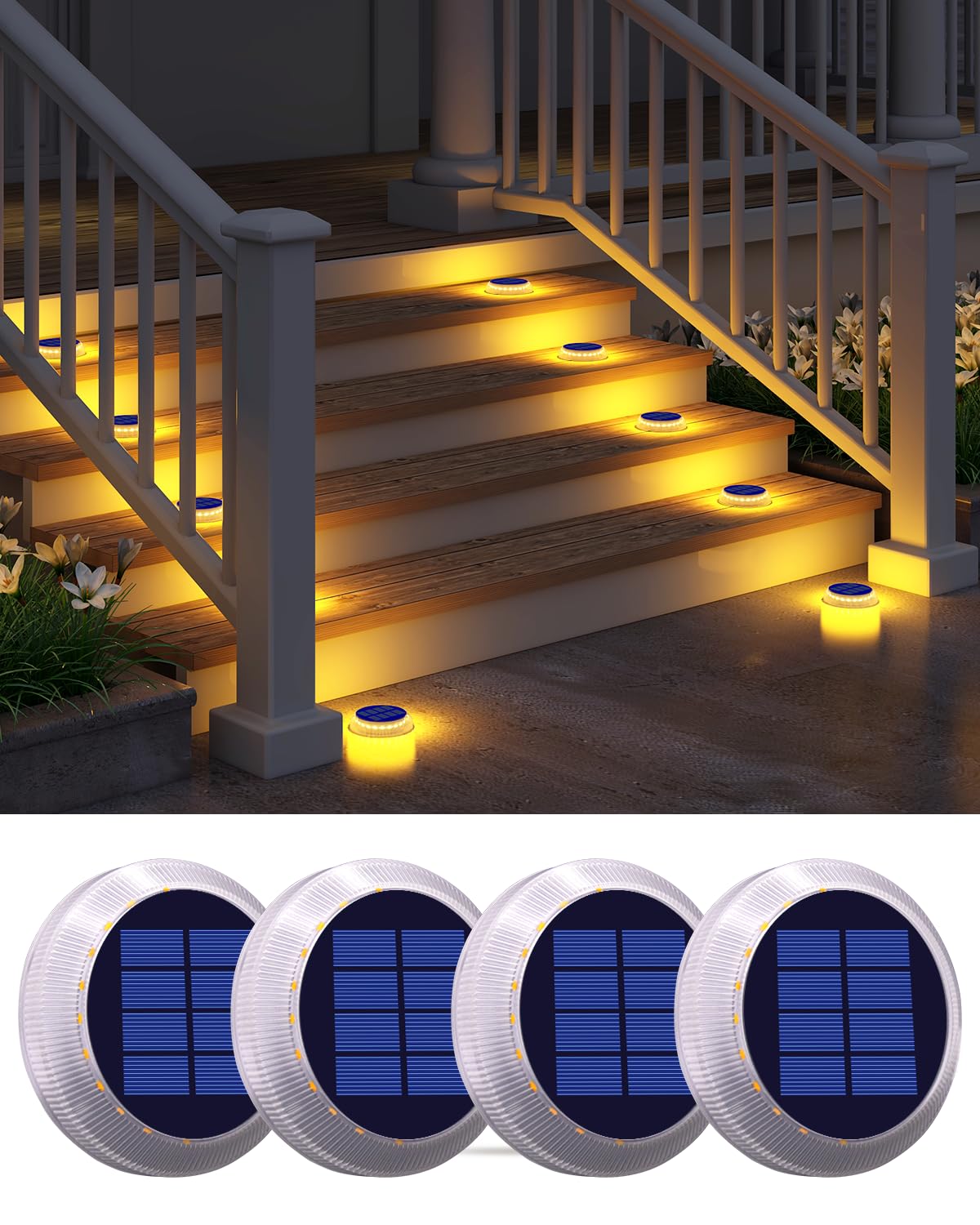 

Yilaie Солнечный Сад Уличный Солнечный Грунт Ультра Безопасность IP68 Автоматическая Солнечная Панель Идеально для и Парковок Освещения, Освещения, Встраиваемый, Яркий, белый