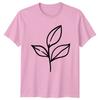 Simple Leaf Plant Design TShirt Botanical Illustration Nature Birthday