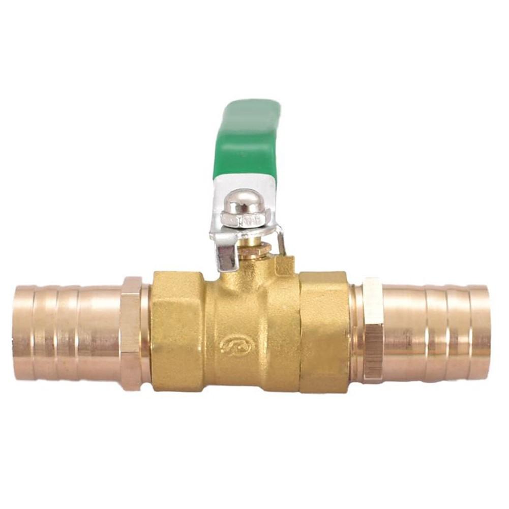 1 Pack Ball Valve 25mm Hose Hooks Brass Tone/green/silver Tone