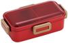 Skater Bento Box PFLB6AG-A 530ml 1 Tier Leak-Resistant Lock Lunch Box Nature Cherry Red Dishwasher Microwave Safe Women Japan Made