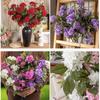 Elegant Silk Lilac Flower Branch Real Touch Fake Flower  Outdoor Garden Decor