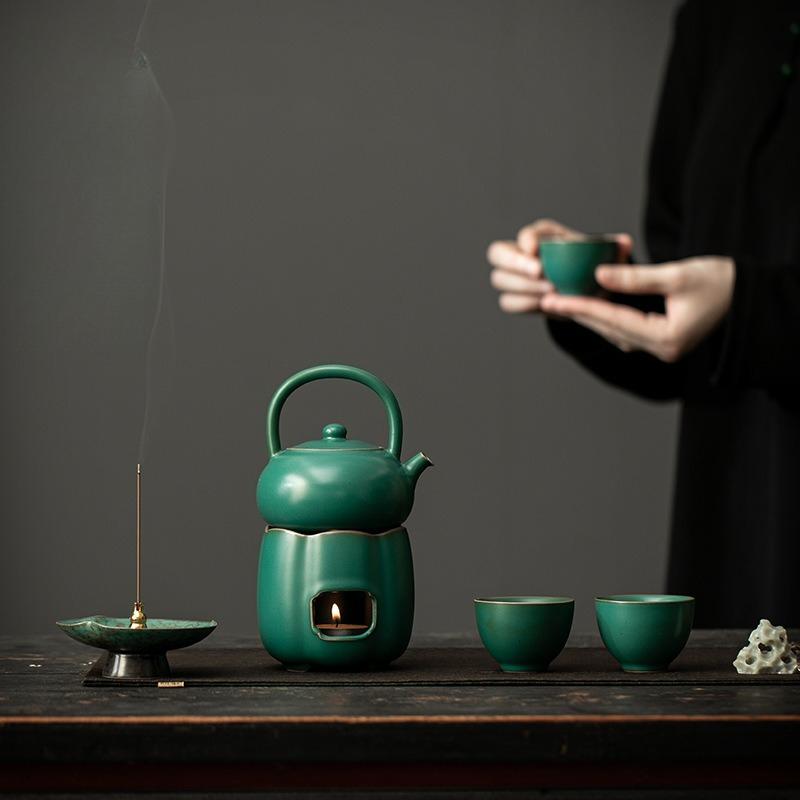 Chinese Ceramic Incense Holder Stick Incense Burner Censer Home Decor Aroma Burner for Bedroom Meditation Yoga