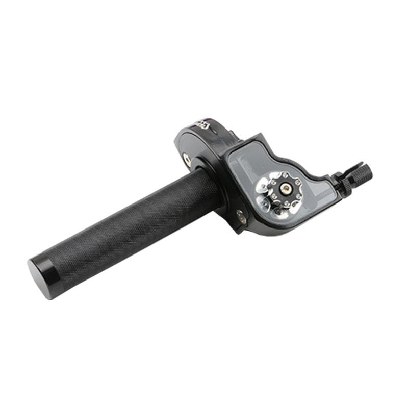 22mm Universal Aluminum Accelerator Throttle Twist Grips Handlebars For Motorcycle Moped Scooter Bike M10*1.5 Throttles 2