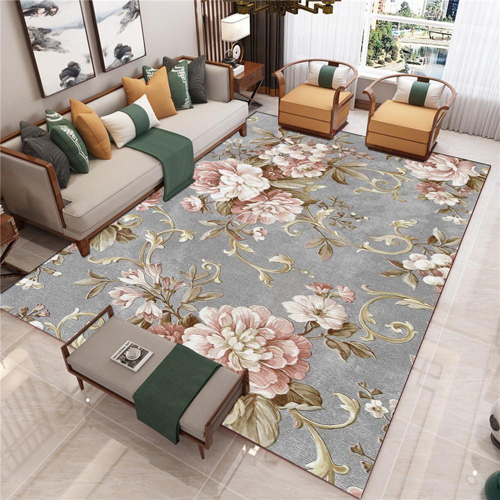 New Chinese Style Living Room Carpet Chinese Style Sofa Coffee Table Mat Bedside Classical Style Carpet