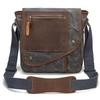 [maruno] Shoulder Bag Messenger Bag Batik Dyed Canvas 10-inch 9-Pocket Multifunctional Storage Waterproof 2-way Commuting School Travel Outdoor Gray