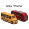 1/60 Minibus-Modell aus Legierung mit Rückzugfunktion, hochsimuliertes Touristenbus-Spielzeug, Geschenkset