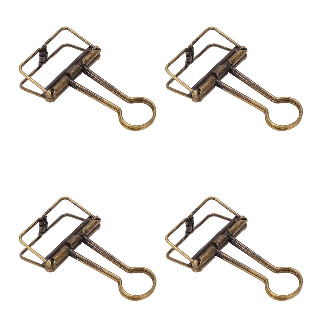 50 Pezzi Clip per Raccoglitore 32mm Metallo Forte Forza di Serraggio Clip Vuote per Raccoglitore Carta per Ufficio Scuola