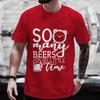 Men T-shirt So Many Beers So Little Time Funny Graphic Y2k Tops Friends Drinking Party Tees Plus Size Matching Outfit Streetwear