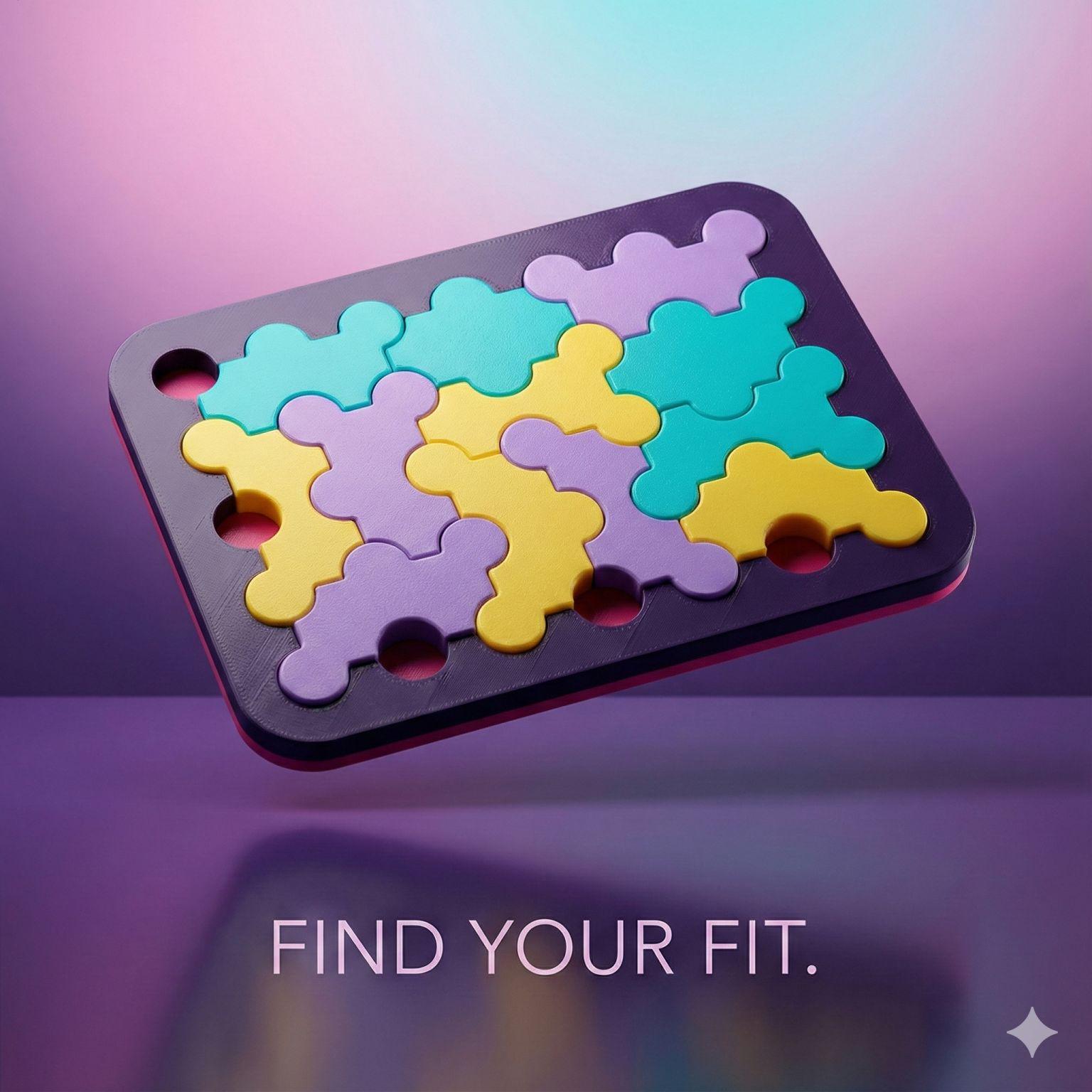 23-Piece Level 10 Challenging Transparent Acrylic Puzzle - Advanced Brain Teaser for Adults