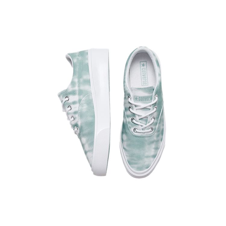 Converse Skidgrip Cvo Low Top Shibori Tie-Dye Classic Low-Top Canvas Shoes Unisex Sneakers White Green 171930C