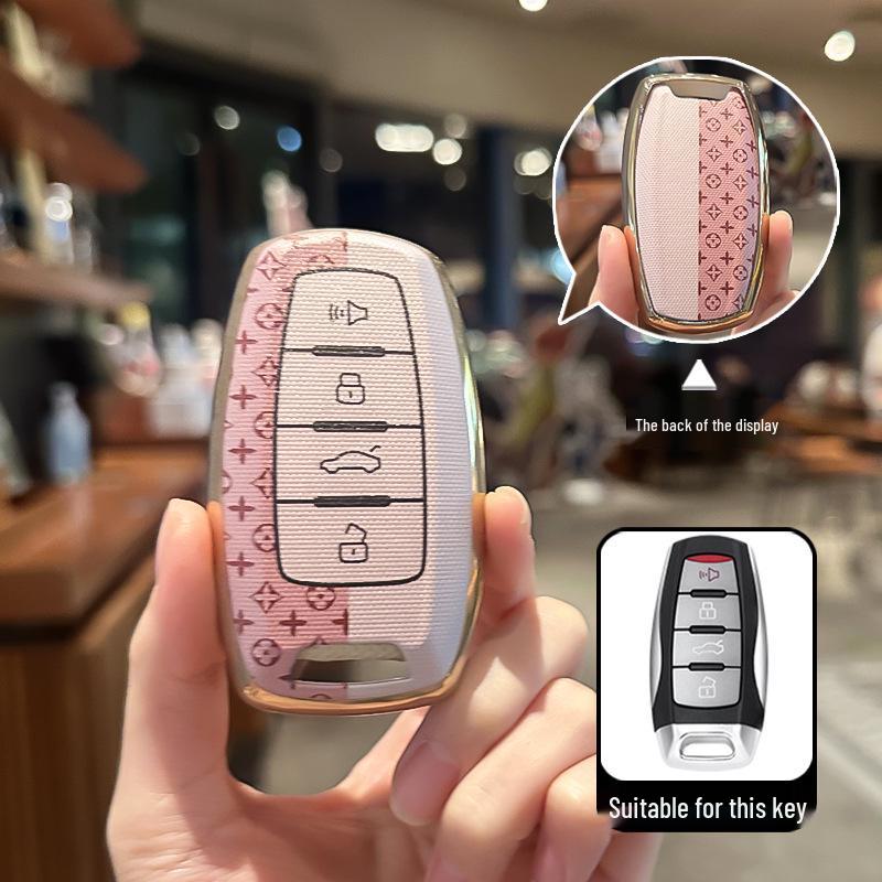 Key Cover Case for Great Wall Haval: H6 Coupe, H2S, H4, H7, H9 Big Dog, M6, F5, F7 Models