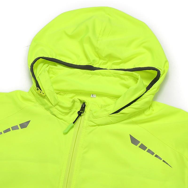 Mens Cycling Windbreaker Detachable Sleeve Windproof Rainproof Breathable Jacket 220012