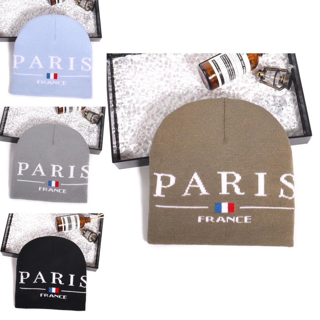 Knitted Hat For Men And Women With Letter Pattern For Streetwear And Casual Winter Style