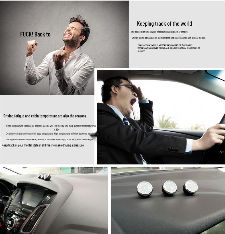 Digital Car Quartz Clock - Creative Electronic Auto Accessory