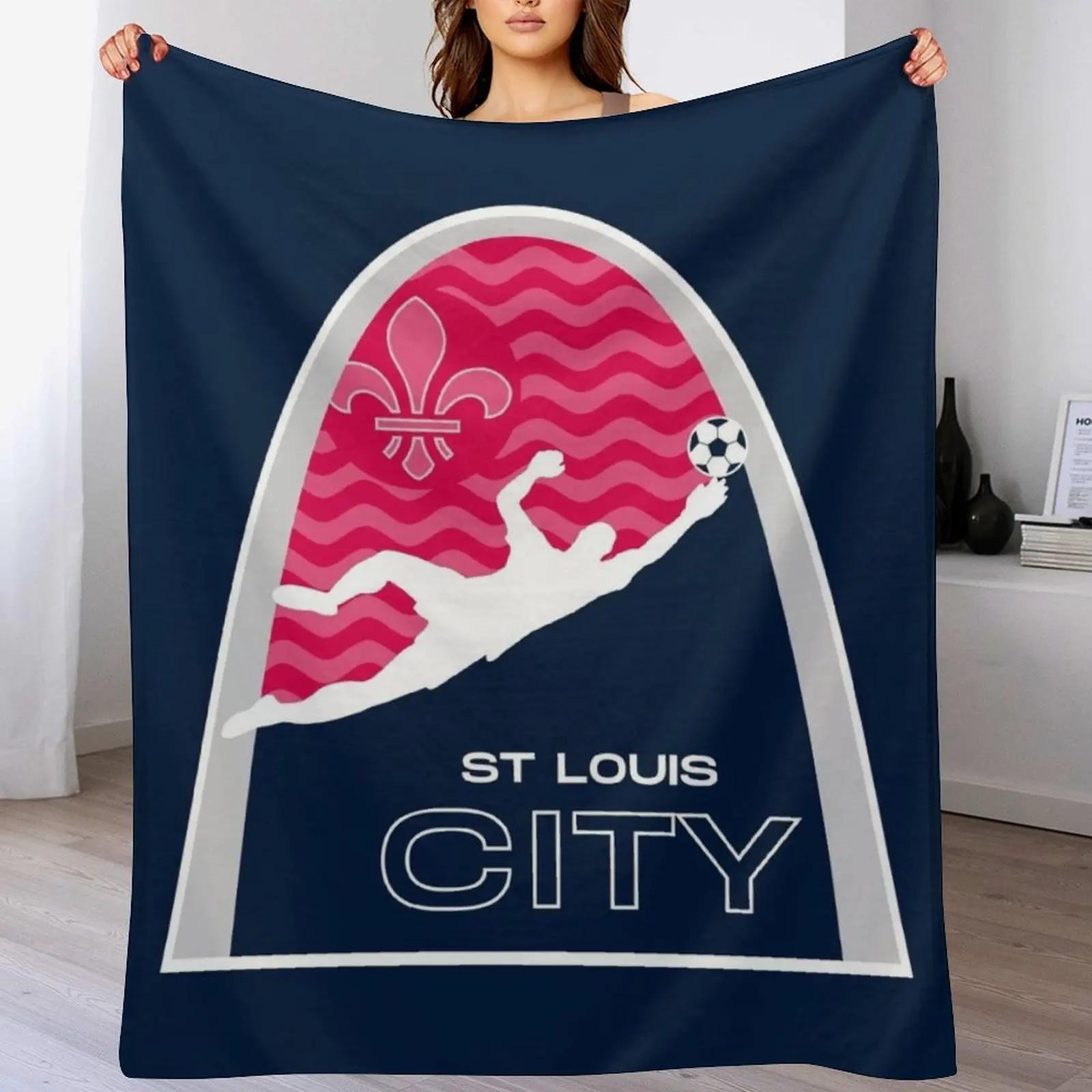 

STL Soccer Dive Throw Blanket Warm Napping Blanket for Office Couch Bed 102x76cm(40x30in)
