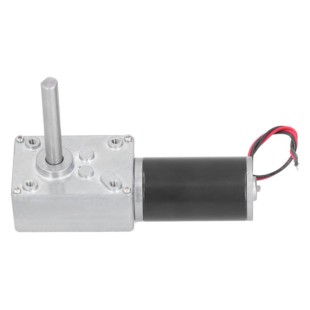 Worm Gear Motor DC Self Locking Mini Speed Reduction Electric Gear Box Reducer EngineDC12V 80RPM