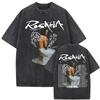 Koszulka Rosalia Lux Tour 2026 Wypłukana Vintage Męska Damska Harajuku Hip Hop Street Koszulki Letnie Topy Bawełniana Koszulka Casual