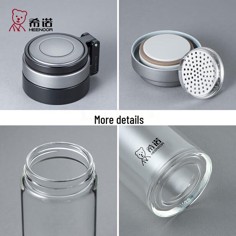 Heenoor Single-Layer Glass Water Bottle