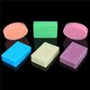A84E-4X Silicone Soap Mold For Soap Making 3D 6 Forms Oval Rectangle Soap Mould Handmade Craft Flowers Soap Mold