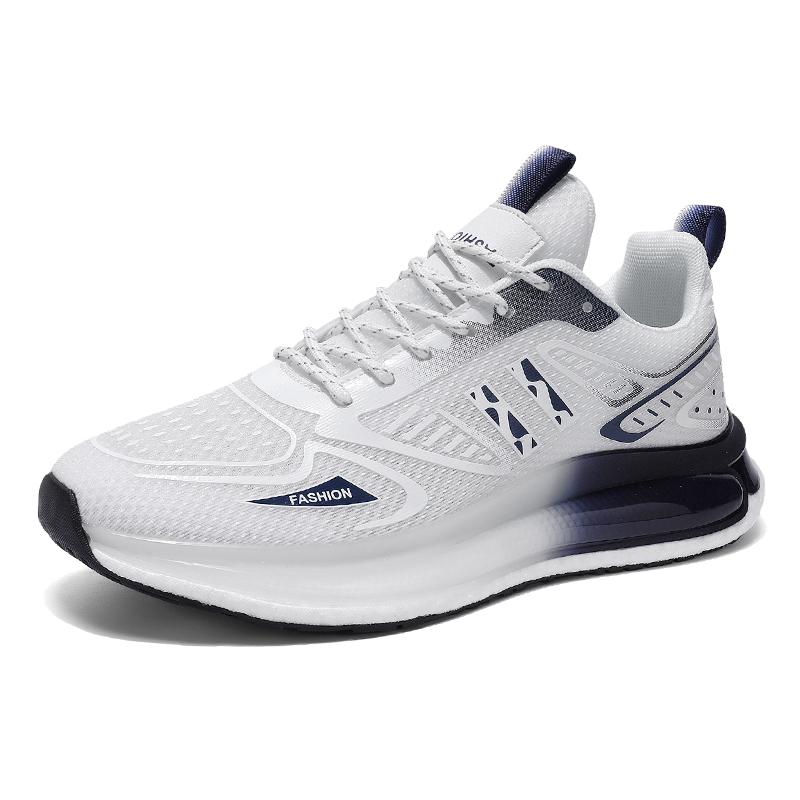

2025 New Casual Running Shoes for Man Sports Shoes for Men Mesh Breathable Comfortable Outdoor Sports Trendy Lace-up Sneakers 39 білий