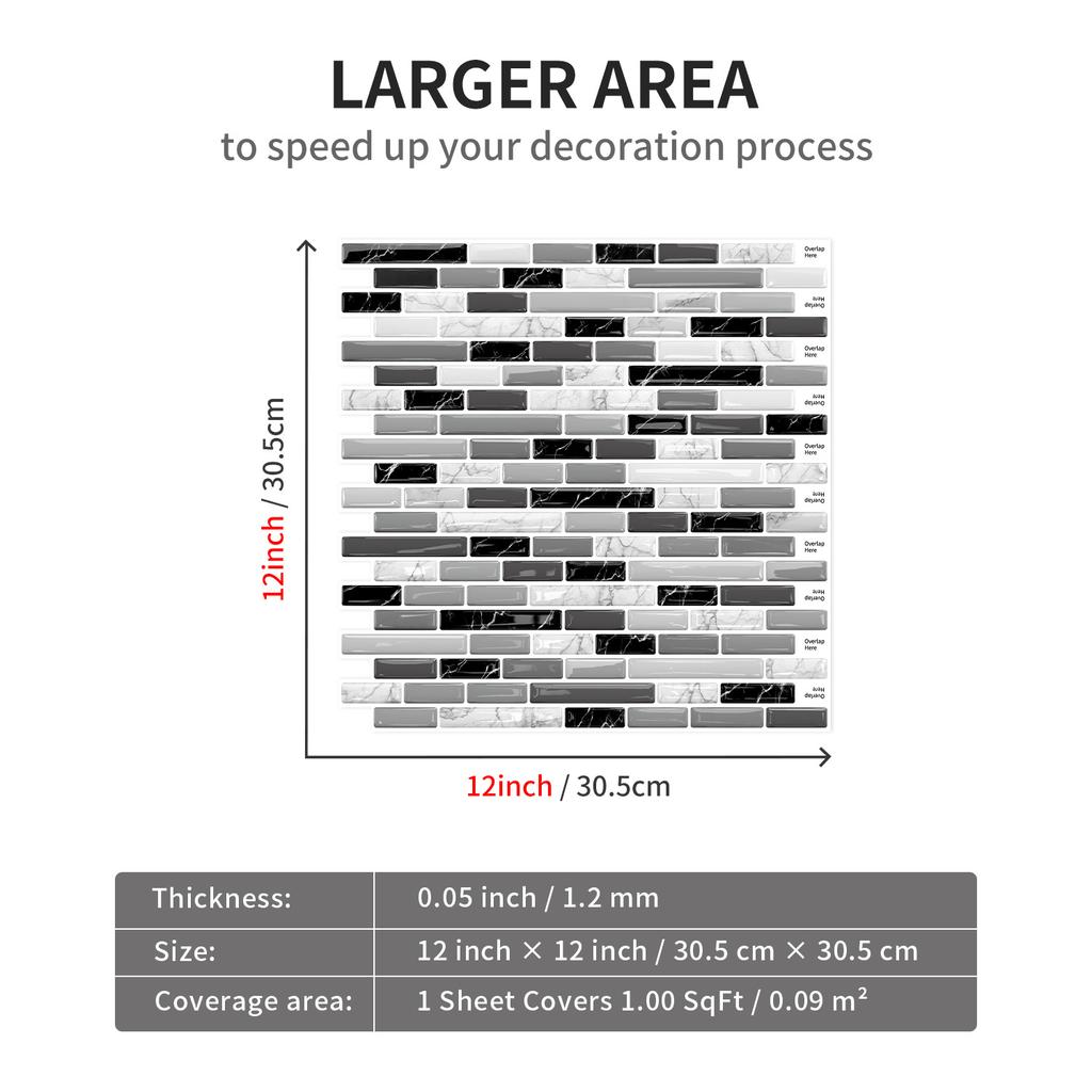 Dreidimensionaler 3D Selbstklebender Epoxid Wandaufkleber Schlafzimmer Wohnzimmer Wanddekorationsaufkleber Küche Badezimmer Tapete