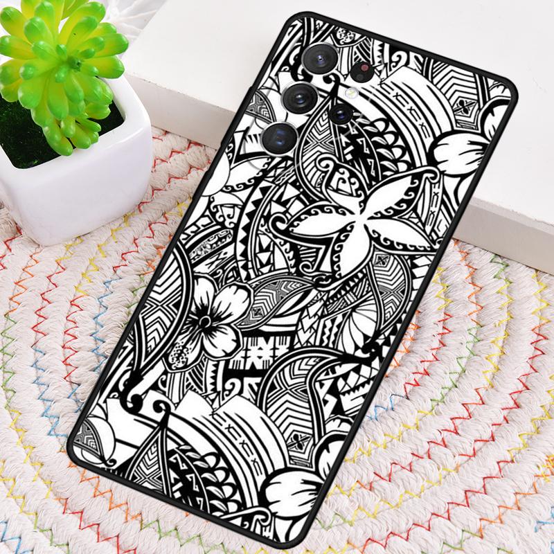 Maori Stamm Samoanisch Polynesisch Weiche Silikon Handyhülle Für Samsung Galaxy note 10 pro S26 S25 S24 S23 S22 S21 Plus Ultra Cover