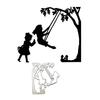 Schaukel Metall Stanzformen Schablonen für DIY Scrapbooking Dekorative Prägung Papierkarten Vorlage Dekor Stanzteile