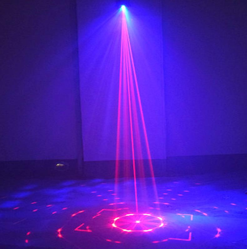 Mini Laser Stage Light Projector: 60 Patterns, Sound & Remote Control for KTV, Bar, Disco