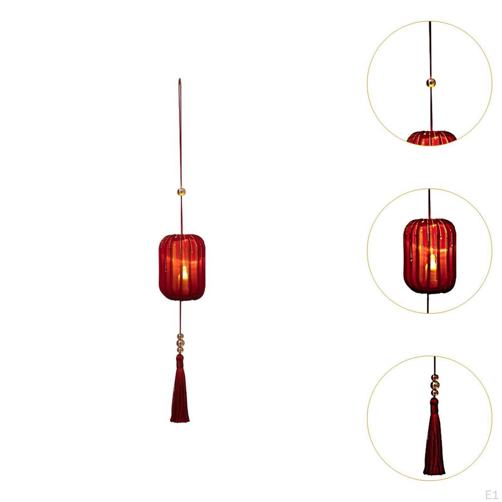 36cm Spring Festival Lantern Hanging Decoration Red Color Ornament Decorative Handicrafts Night Lamp