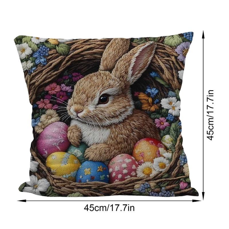 Charm Animal Designs Pillow Cover 45Cm Machine Washable For Couch Chair