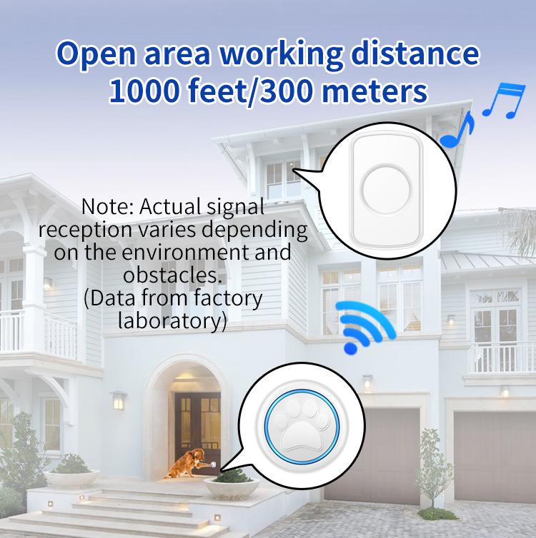 Wireless Pet Doorbell for Training Cats and Dogs