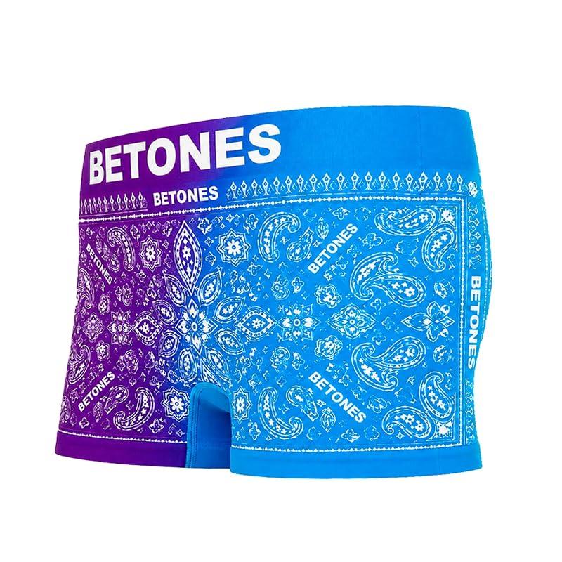 [BITENERS] Women's Boxer Shorts BANDANA 2 - L PURPLE×BLUE Bandana Gradient Simple Illustration Art