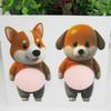 3D Shiba Inu Dog Belly Sticker Cute Chubby Shiba Inu Stickers Silicone Self-Adhesive Diy Phonecase Laptop Decal Party Favor Gift