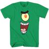 Spongebob Squarepants Plankton Sinister Face 100% Cotton T-shirt Mens Tees Top