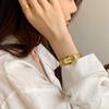 New Women Watch Elegant Gold Oval Quartz Women's Wristwatch Stainless Steel Bracelet Retro Dress Ladies Watches Accessory