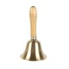 Festive Attention Christmas Hand Bell Wooden Handle Kindergarten Kids Christmas Jingle Ring Xmas Decorations Christmas Bells 8cm