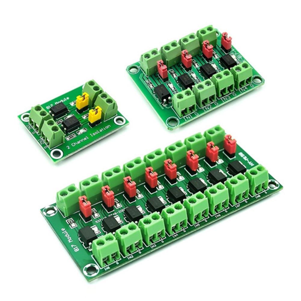 PC817 Optocoupler Isolation Board Driver Photoelectric Isolated Module 2/4/8 Channel Optocoupler Isolation Module DIY Kits