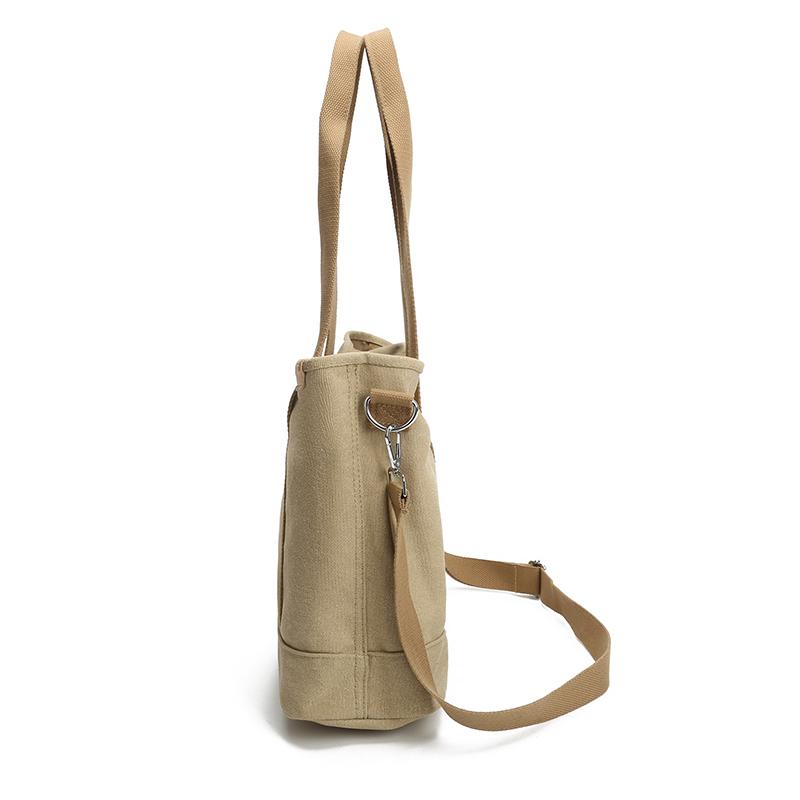 Women's Large Capacity Tote Bag Lightweight Canvas Shoulder Handbag