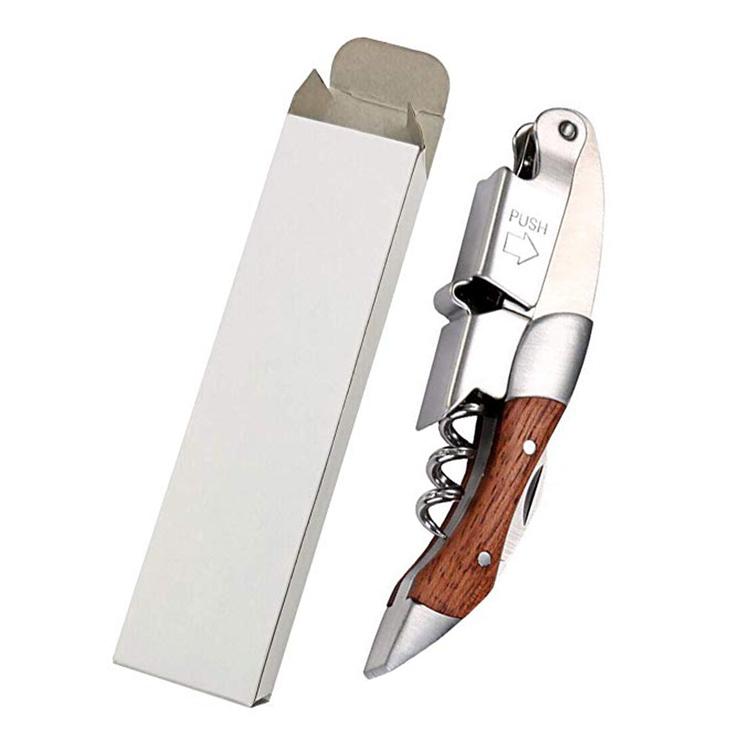 Top Seller Wooden Handle Portable Rosewood Corkscrew Wine Opener With Professional Customized Logo