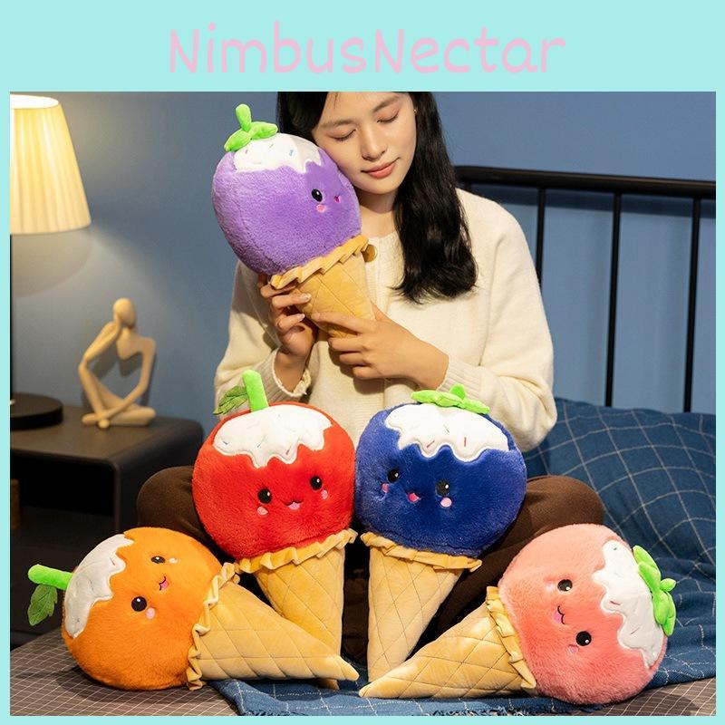 Cream Ice Fruit Stuffed Toy Children Performance Prop Throw Pillow Gifts Dolls