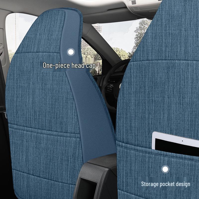 X492 Breathable Cotton Linen Car Seat Cushion for Dolphin MINI, Little Ant, Ice Cream, Punk, Dodo - Universal Fit