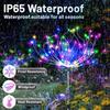 Solar LED Firework Light Solar Garden Lights Outdoor 60-420 LED Firework Beads Waterproof Colorful Lighting DIY Decoration Patio Pathway