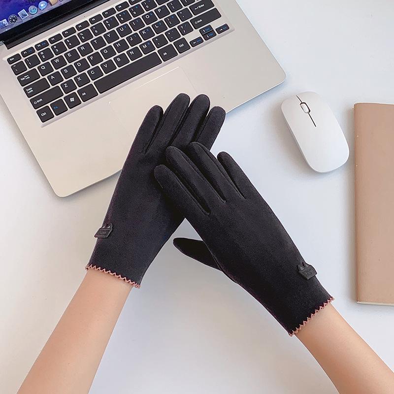 

Женские сенсорные перчатки Derong женские осенне-зимние теплые перчатки студенческие корейская версия для велоспорта и вождения утолщенные морозостойкие женские unspecified, style and color, mixed hair