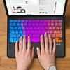 Backlit Bluetooth Keyboard Colorful Luminous Portable Keyboard Ultra Thin Wireless Keyboard  Office