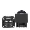 High Power Yellow And White Double Color Ribbon Tangent Led Bifocal Lens 80W Middle Net Led Headlights Motorcycle Spotlights