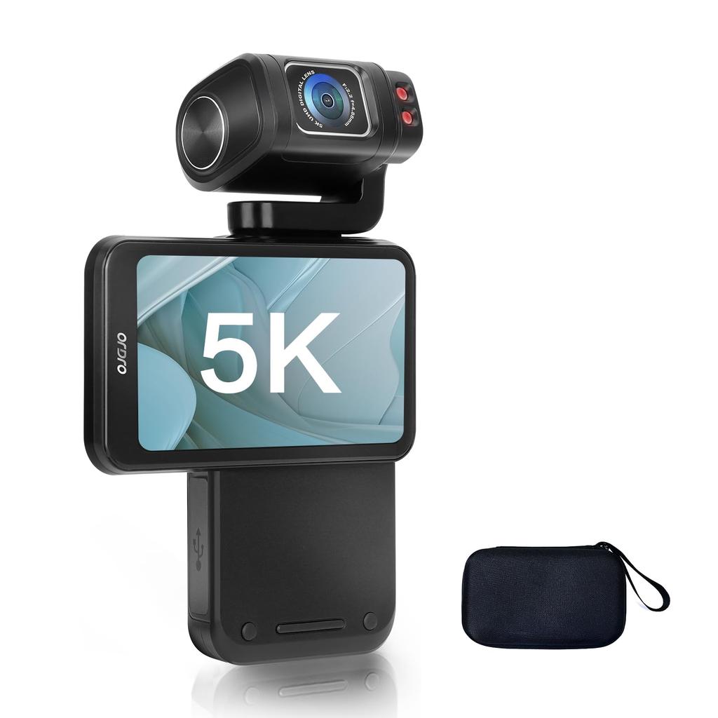 Ordro M3 Handy 5K Video Camera Image Stabilization Function 10x Zoom Infrared Night Vision Photography 8X Slow Motion Web Camera WiFi App Connection /