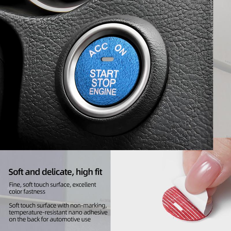 Betterhumz For Mazda 3 Axela CX50 CX30 - Made of Alcantara Engine Ignition Start Stop Trim Stickers Car Interior Accessories