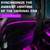 256 Colors YU66 APP Controls LED Seat Back Light Backrest Light For Mercedes Benz W205 X235 W213 GLC Class Decorative Light Retrofit