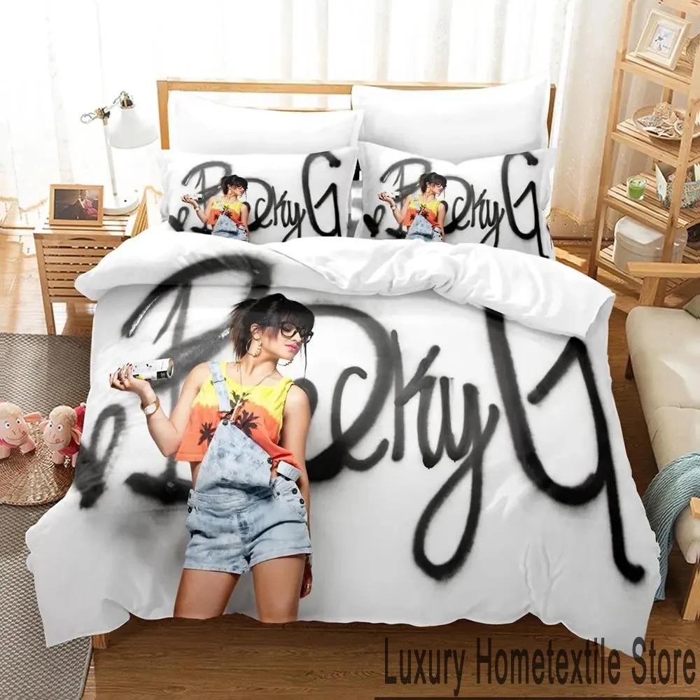 3D Print Sexy Girls Becky G Bedding Set Duvet Cover Bed Set Quilt Cover Pillowcase Comforter King Queen Size Boys Adult Bedding
